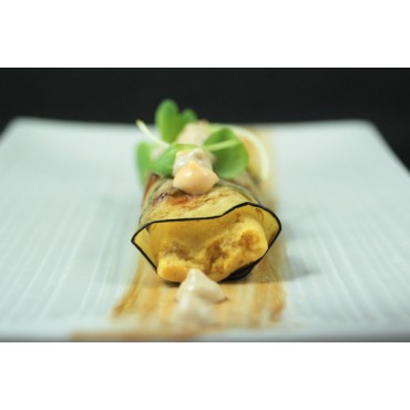 CANELON DE HUMMUS ENVUELTO...